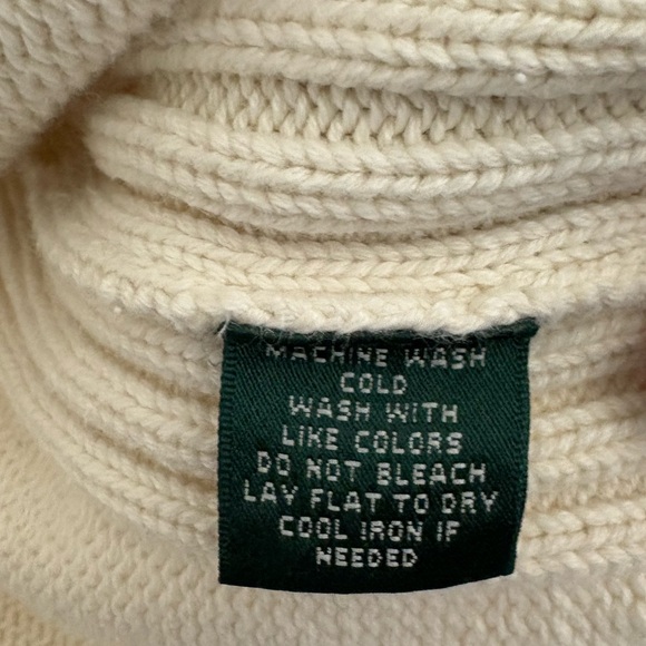 Lauren Ralph Lauren Off-White Knit Cardigan Sweater Women’s 2X *Read* - Picture 5 of 6